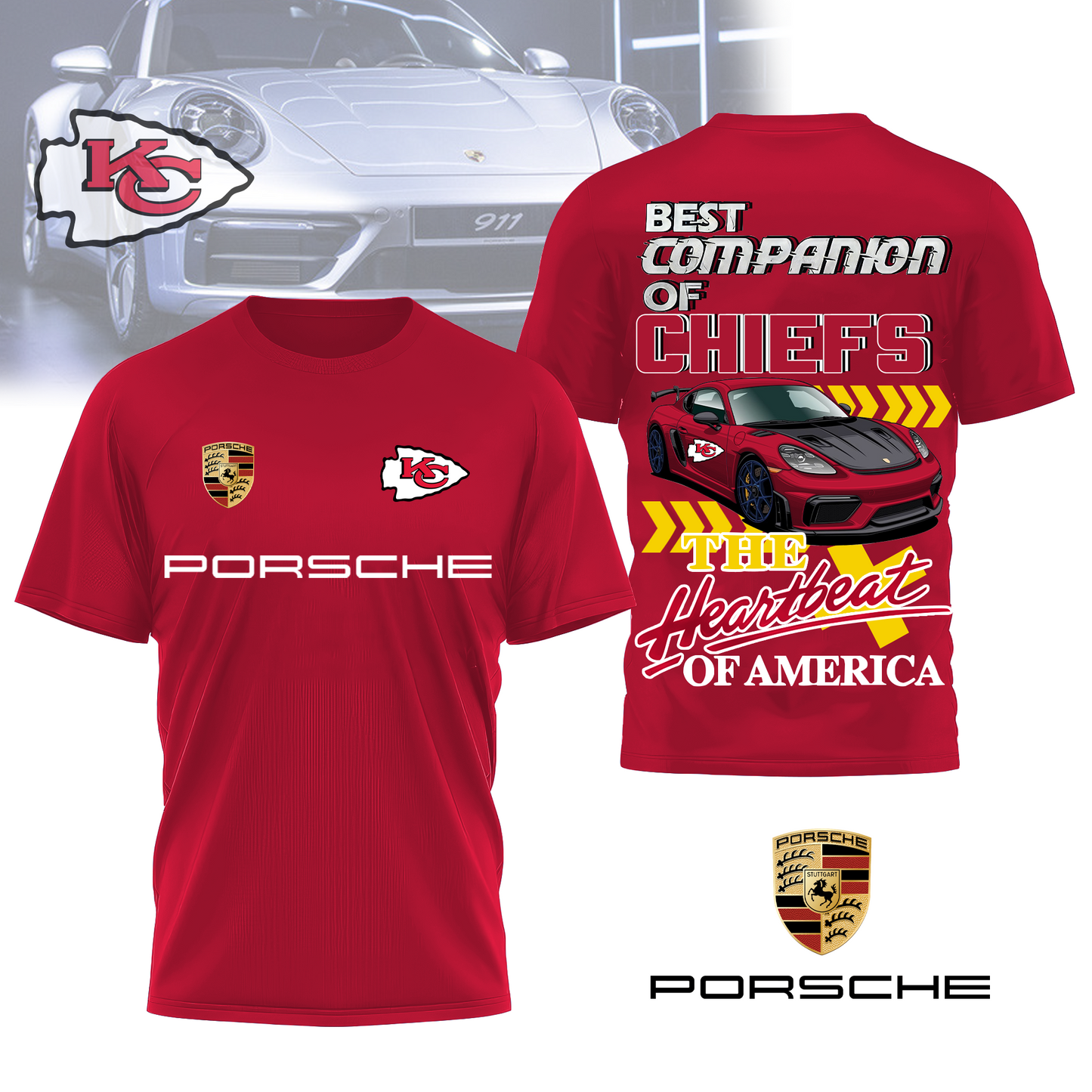 KCC Premium NFL Pors 3D Shirt DDT CTND