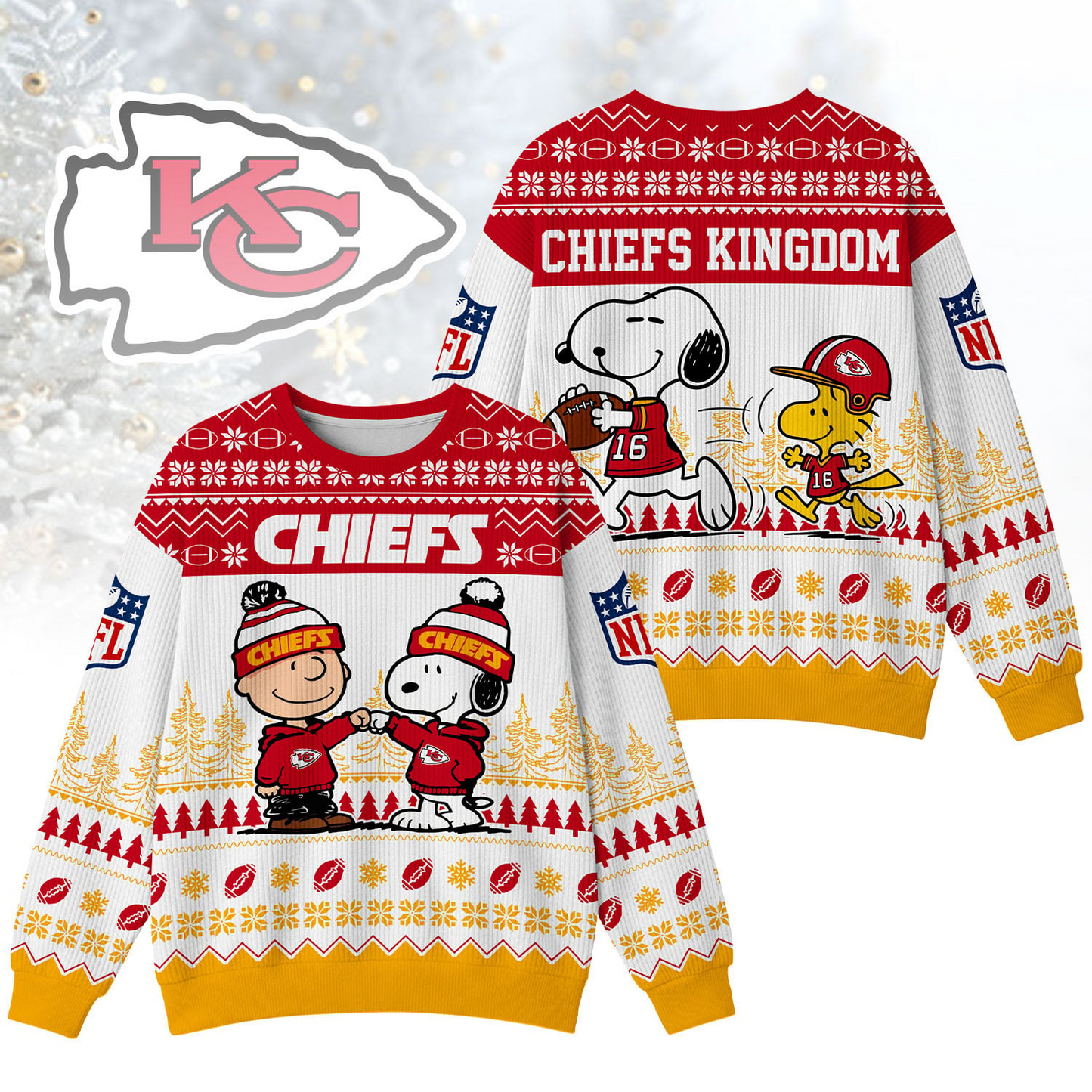 KCC Premium NFL Snoopy Winter SweatShirt DDT CTND