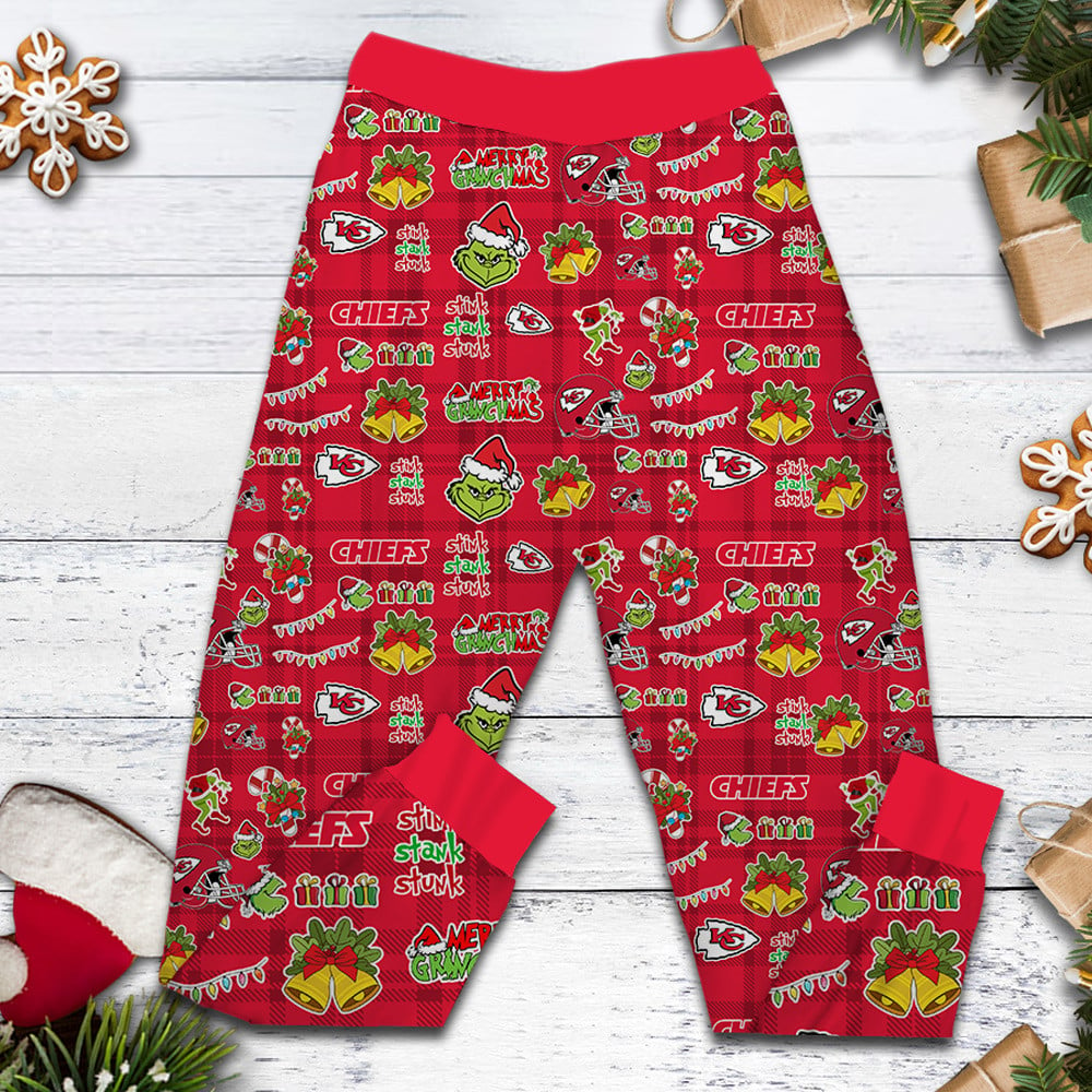 KCC Premium NFL They Ain't Us Grinch Pajamas Set DDT CTND