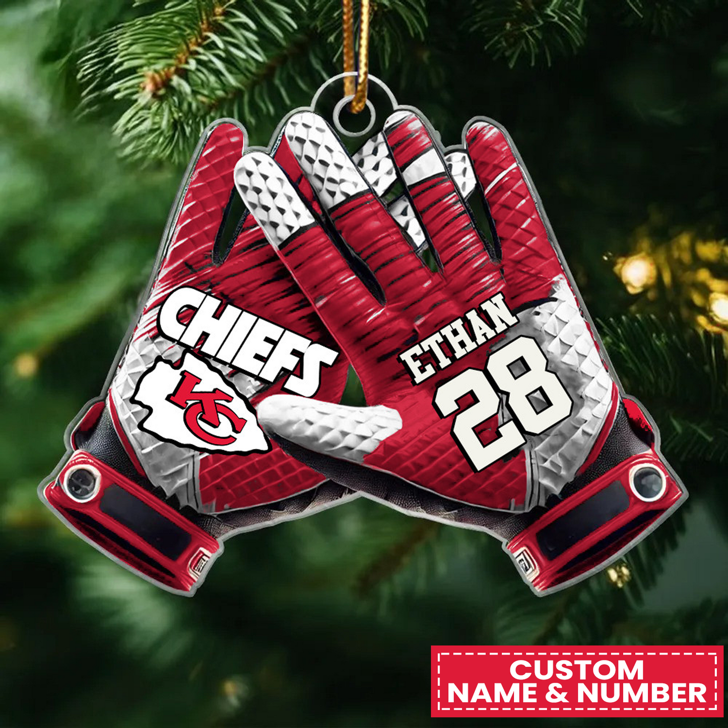 KCC x NFL Customized Christmas Acrylic Ornament DATND TANTD