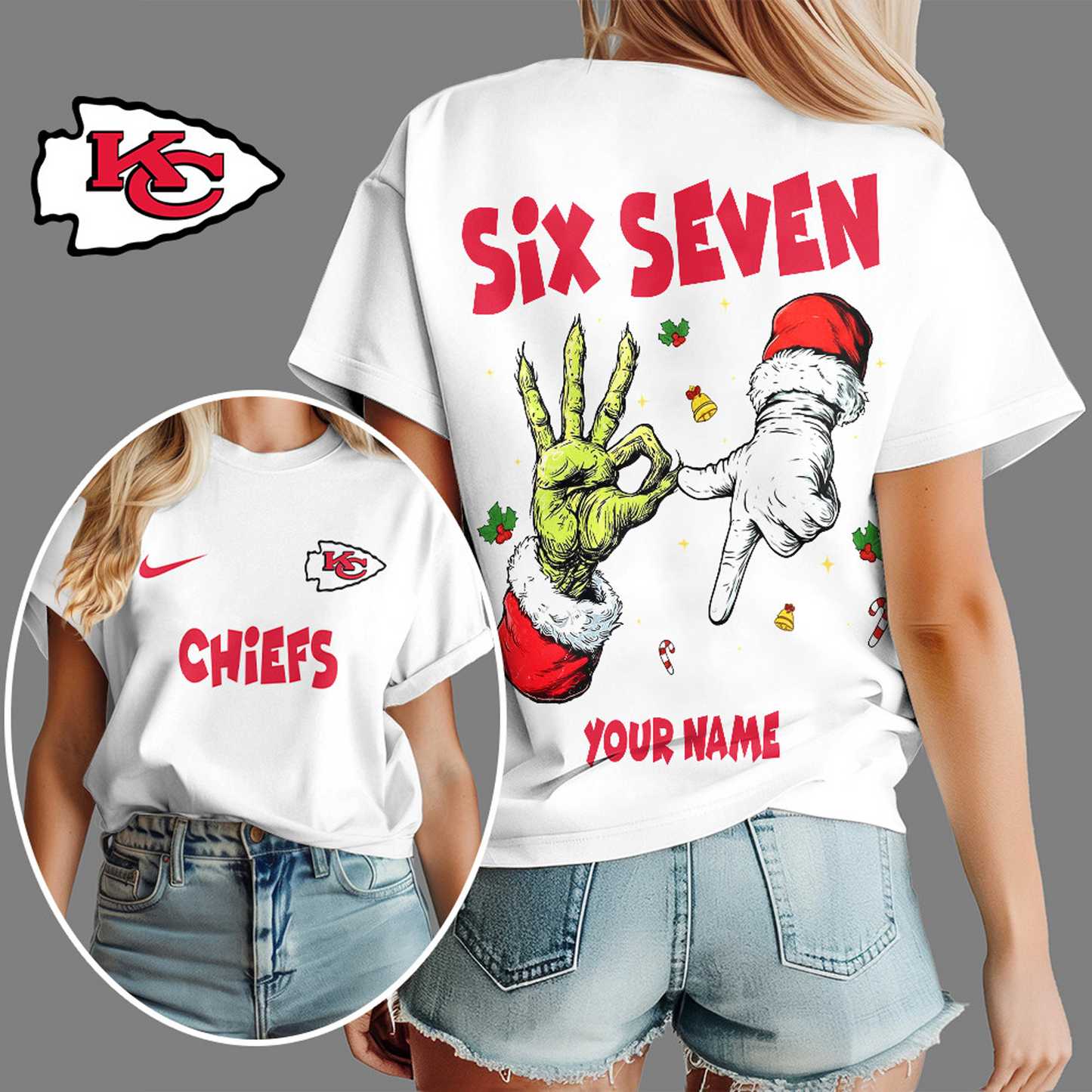 KCC x NFL Funny Six Seven Hot Trend Tshirt Custom Any Name DATND TANTD