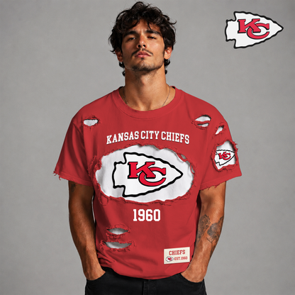 KCC x NFL LUXURY CREW-Neck T-Shirt FOR SUMMER HOLIDAY  180626
