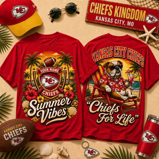 KCC x NFL Summer Tshirt Funny Dog Custom Any Name Gifts