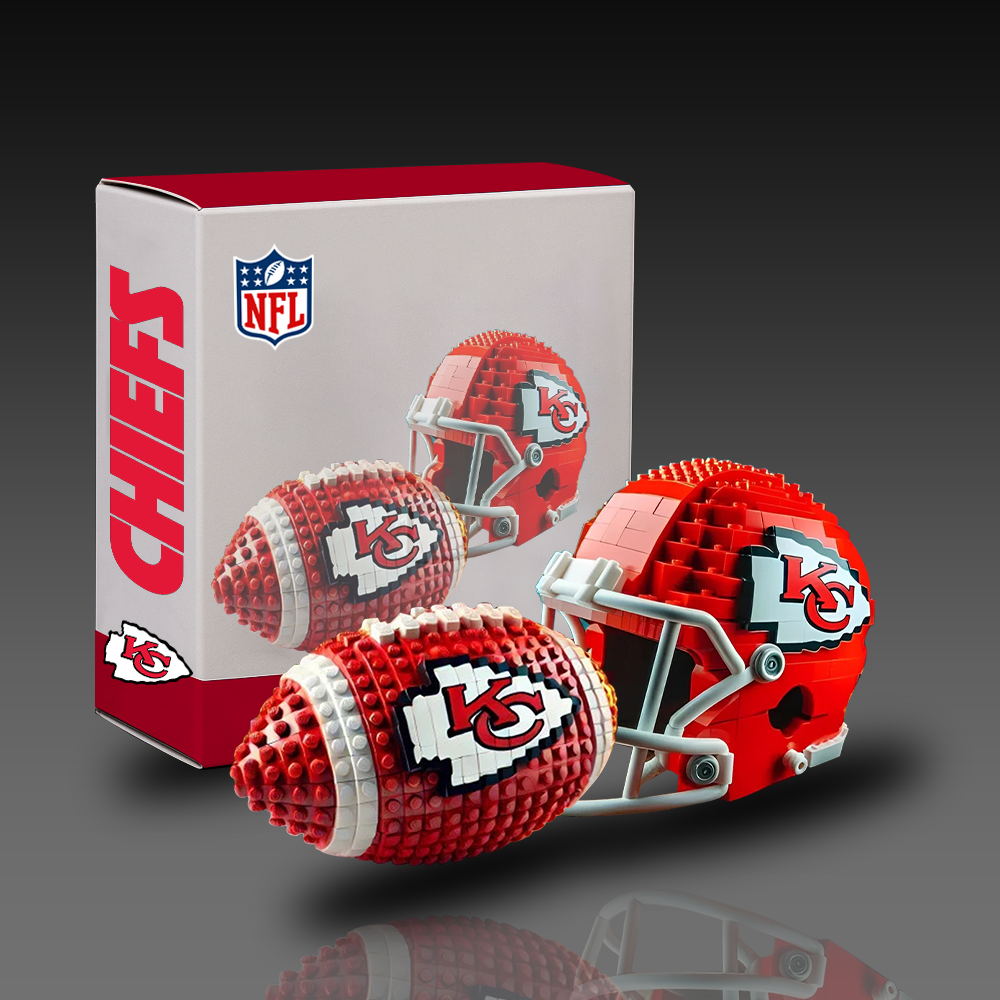 KCC x NFL Team Ball & Helmets Building Block Football Set DDT CTND