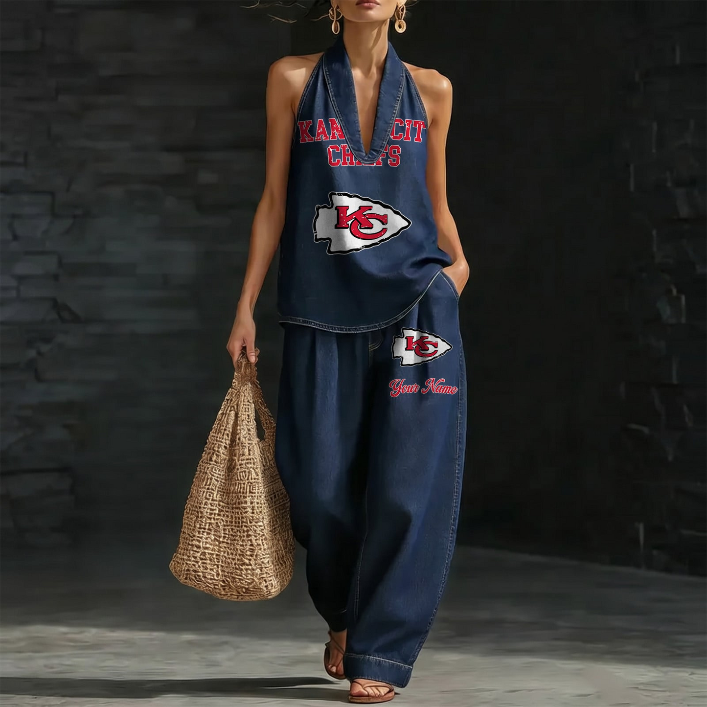 KCC x NFL Women's Vintage Washed Denim Suit DATND TANTD 030626