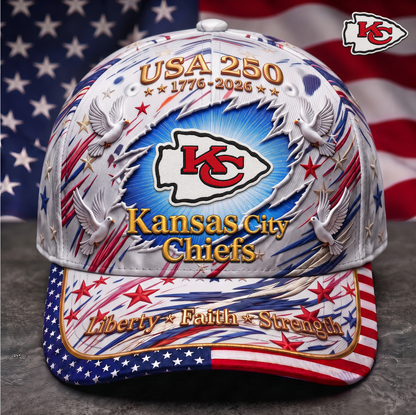 Premium NFL x KC 250 Years Anniversary Of Freedom Cap V4  260626