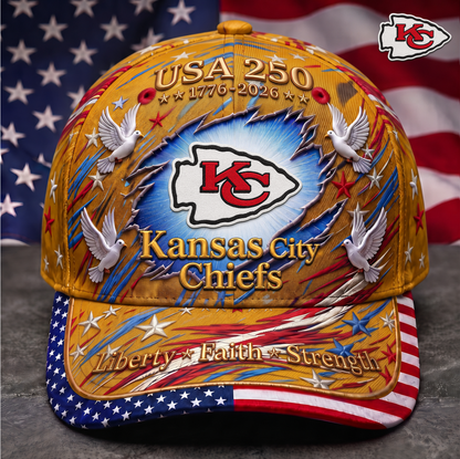 Premium NFL x KC 250 Years Anniversary Of Freedom Cap V4  260626