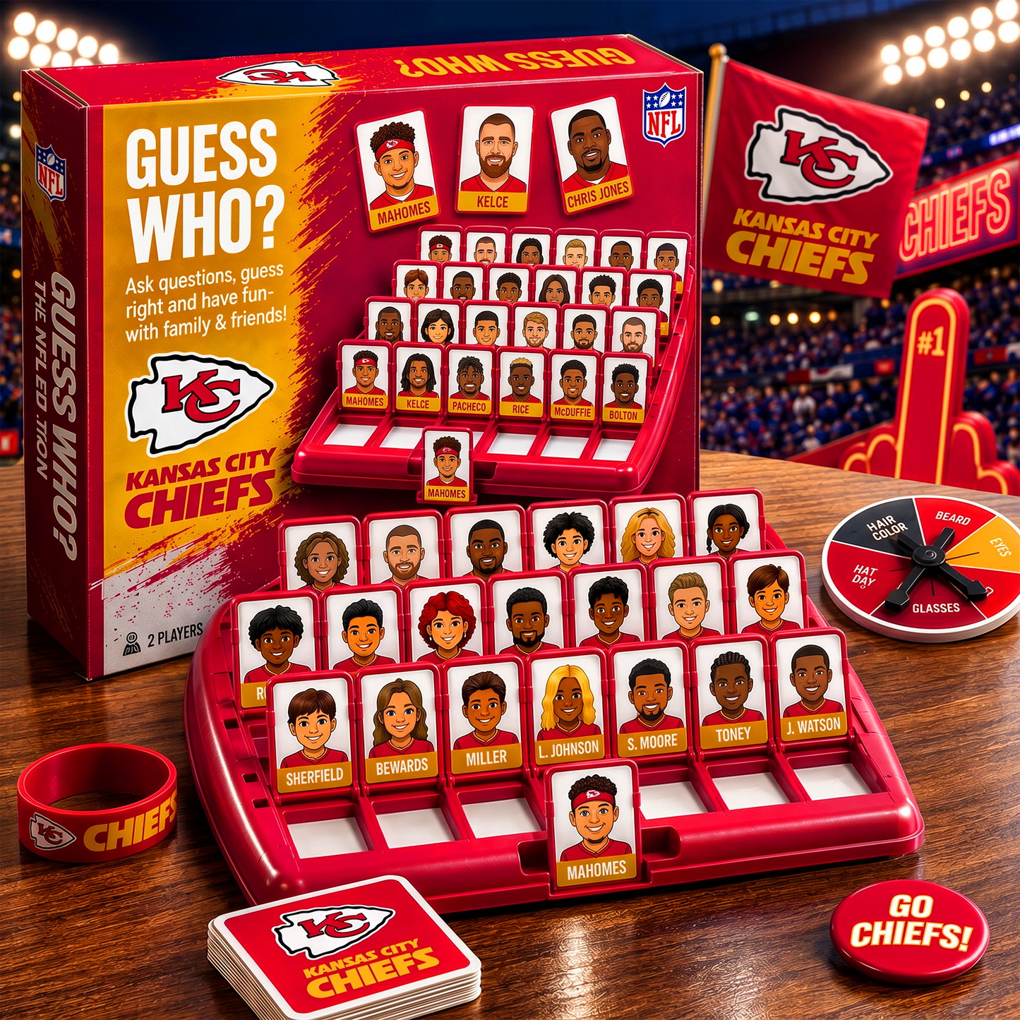 KCC_NFL ELITE FAN GUESS WHO BOARD GAME Ã¢â‚¬â€œ COLLECTOR EDITION
