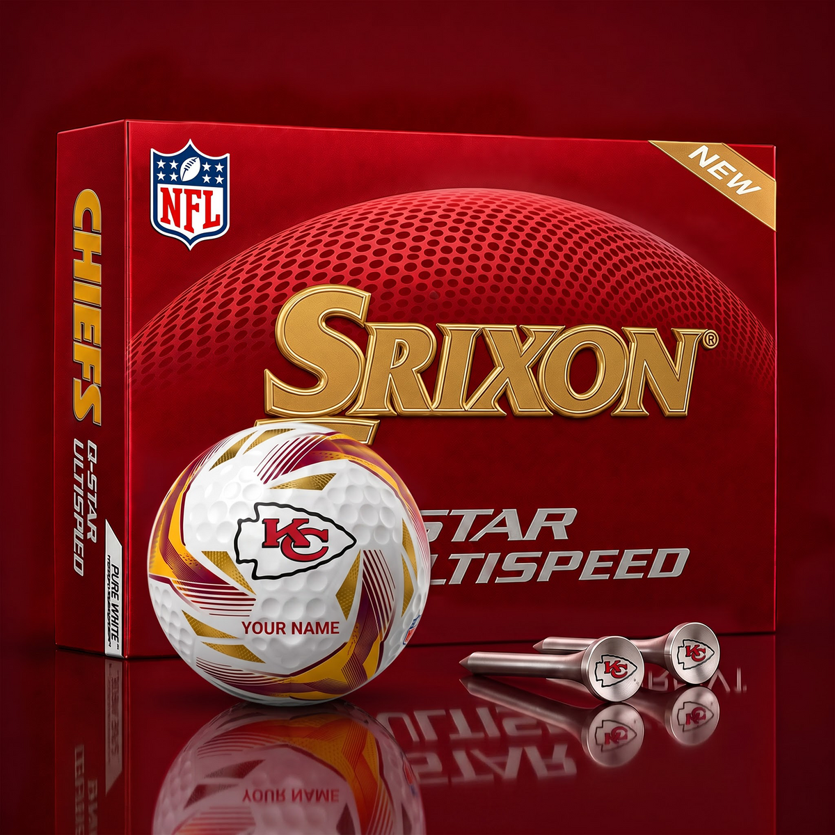 KCC_NFL Football Fan Signature Golf Ball Set – Personalized Edition