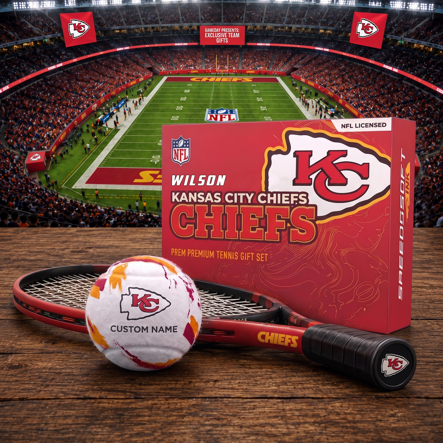 KCC_PREMIUM NFL  EXCLUSIVE PERSONALIZED TENNIS BALL SET LIMITED EDTION