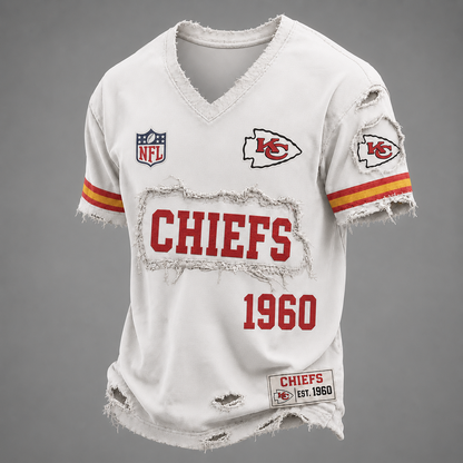 KC x NFL LUXURY V-Neck T-Shirt 3005 DatND DVT