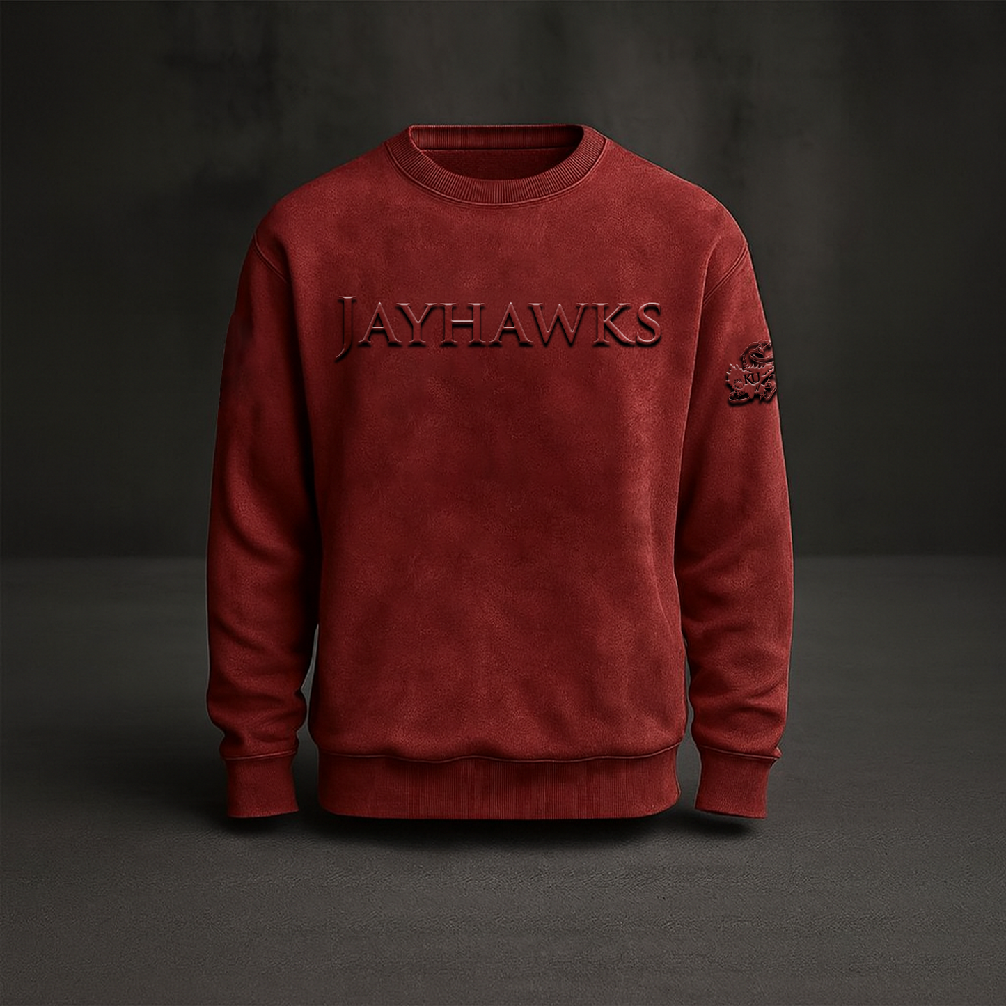 KU x NCAA Embossed Sweat Shirt DATND TANTD