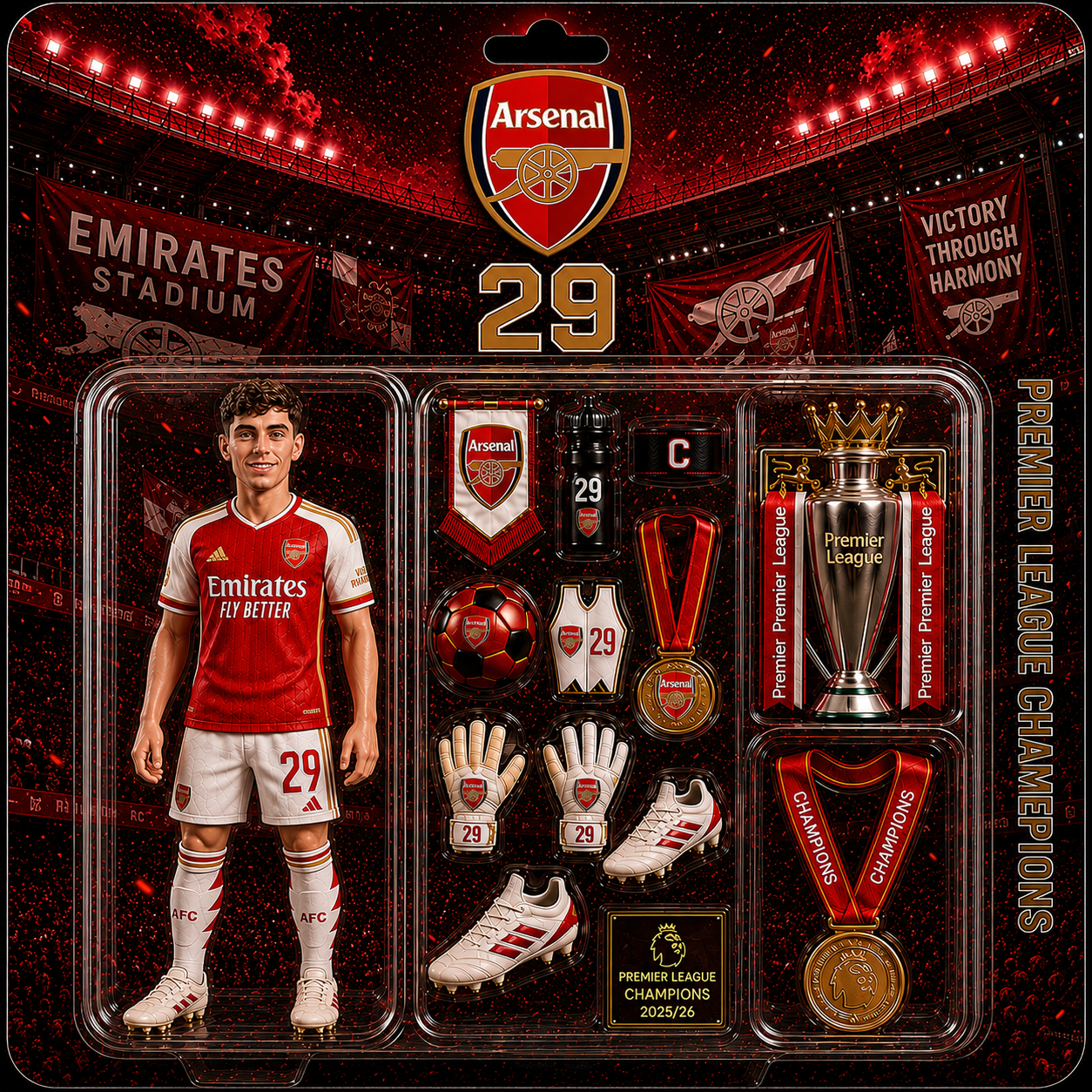 Custom ARS soccer player photo frame NAK NMD