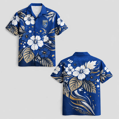 Kosovo World Cup 2026 Floral Hawaiian Shirt PVT02 DATND LBN 90526