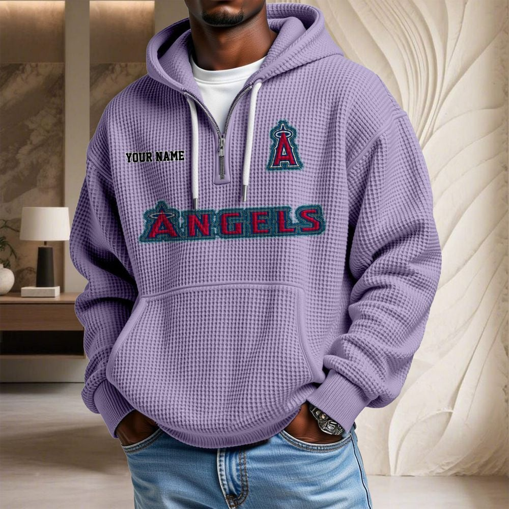 LAA x MLB Waffle Hoodie DATND TANTD