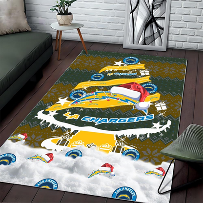 LAC NFL Chrismas Carpet Rug DDT NTL