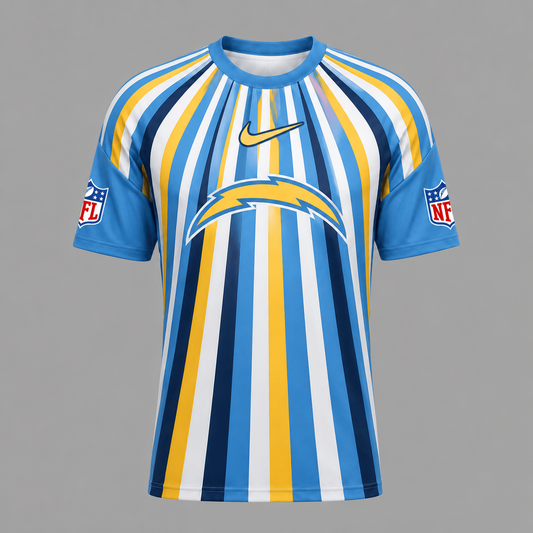 LAC Premium NFL Men’s Athletic Vertical Stripe T-Shirt