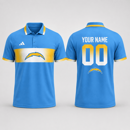 LAC Premium NFL Personalized Match Day Polo Shirt