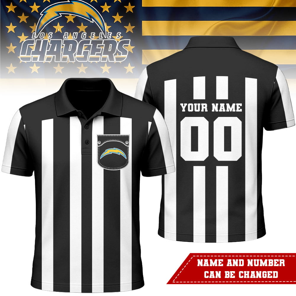 LAC Premium NFL Referees 3D Polo Shirt DDT NTL