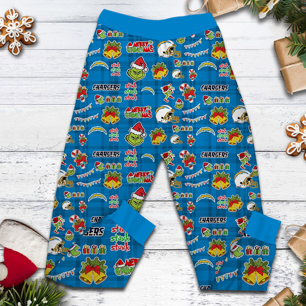 LAC Premium NFL They Ain't Us Grinch Pajamas Set DDT CTND