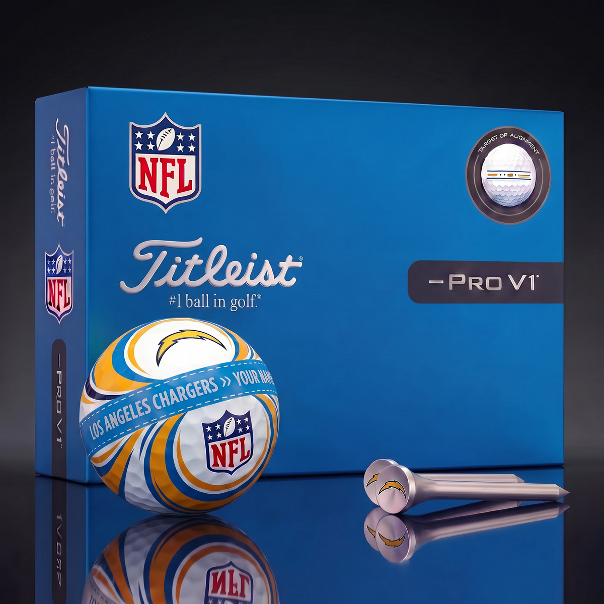 LAC X Luxury NFL Football Golf Ball Set – Personalized Edition