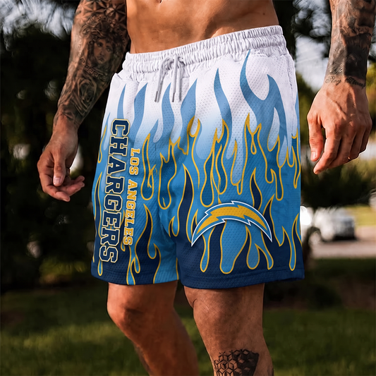 LAC X NFL Flame Shorts