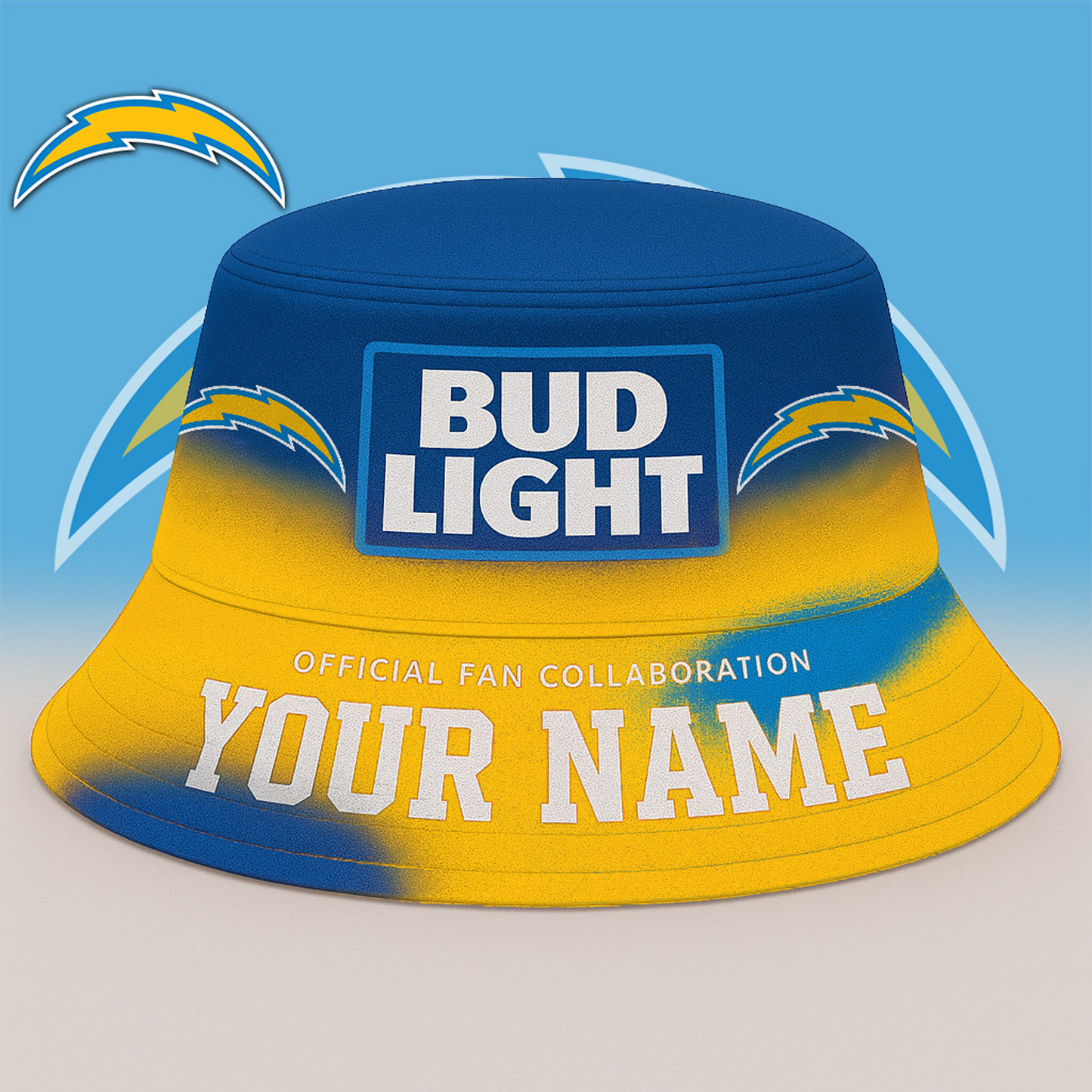 LAC x NFL Bud Light Personalized Bucket Hat DATND TANTD