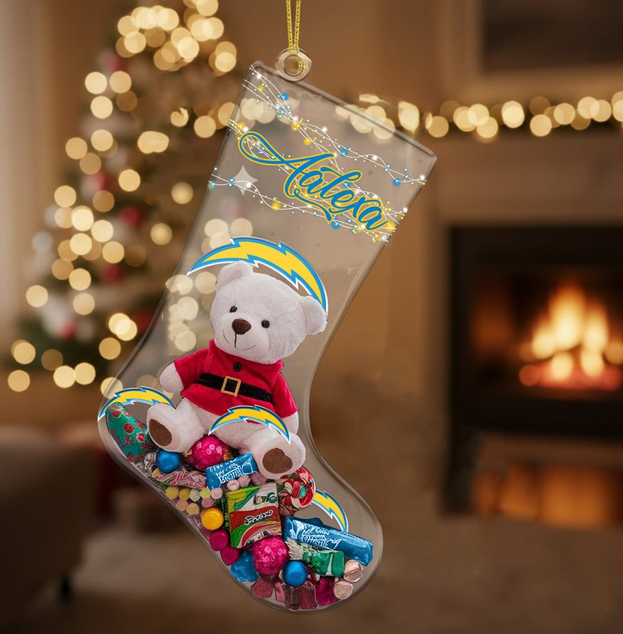 LAC x NFL Christmas Personalized Acrylic Ornament DatND DVT
