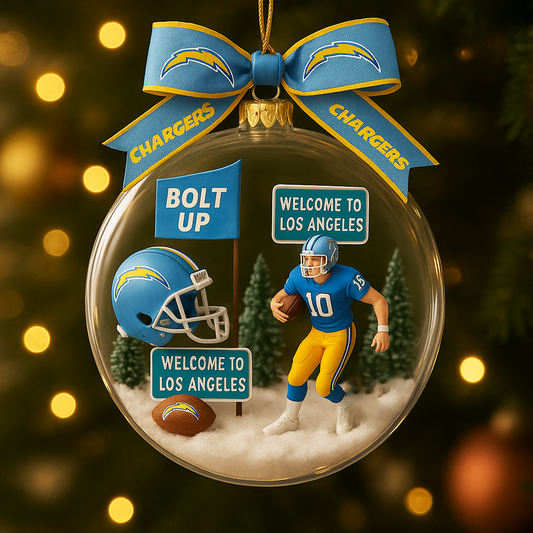 LAC x NFL Commemorative Christmas Ornament DatND DVT