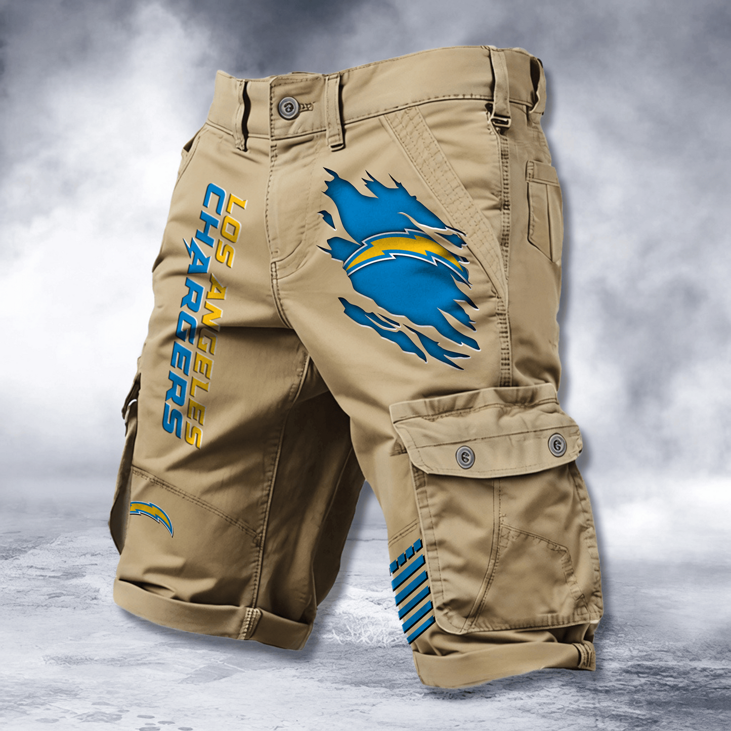 LAC x NFL Cotton Cargo Shorts DATND TANTD 2705