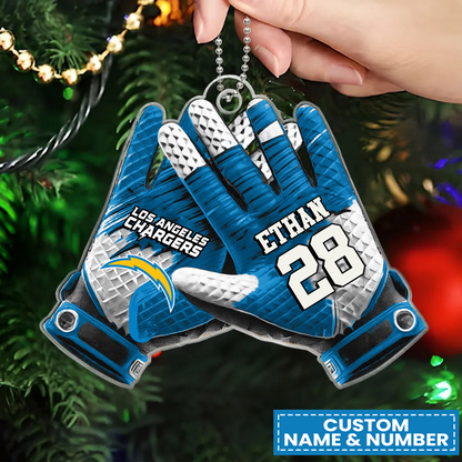 LAC x NFL Customized Christmas Acrylic Ornament DATND TANTD