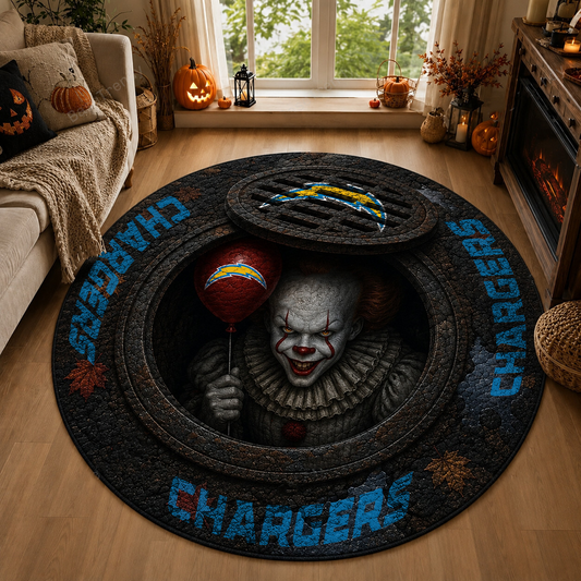 LAC x NFL Halloween IT Rug