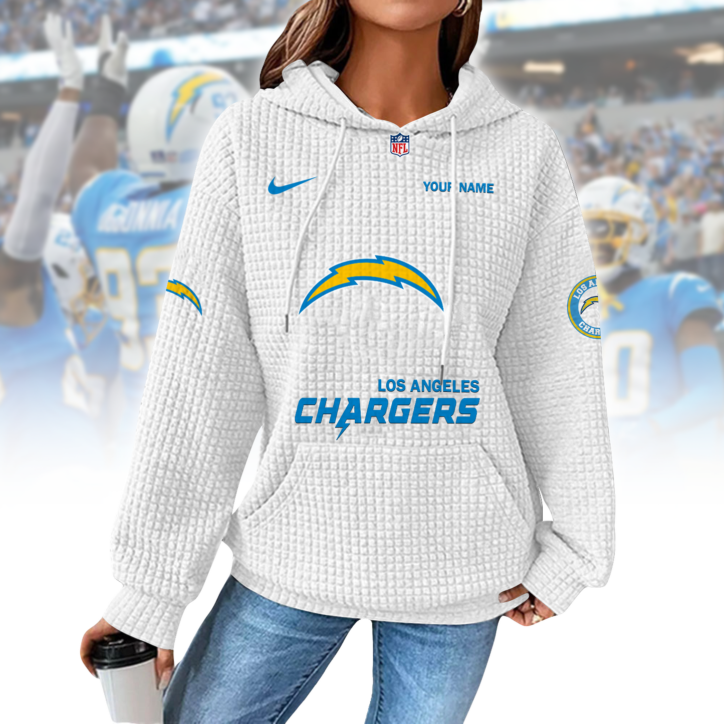 LAC x NFL Waffle Hoodie  0310 DatND DVT