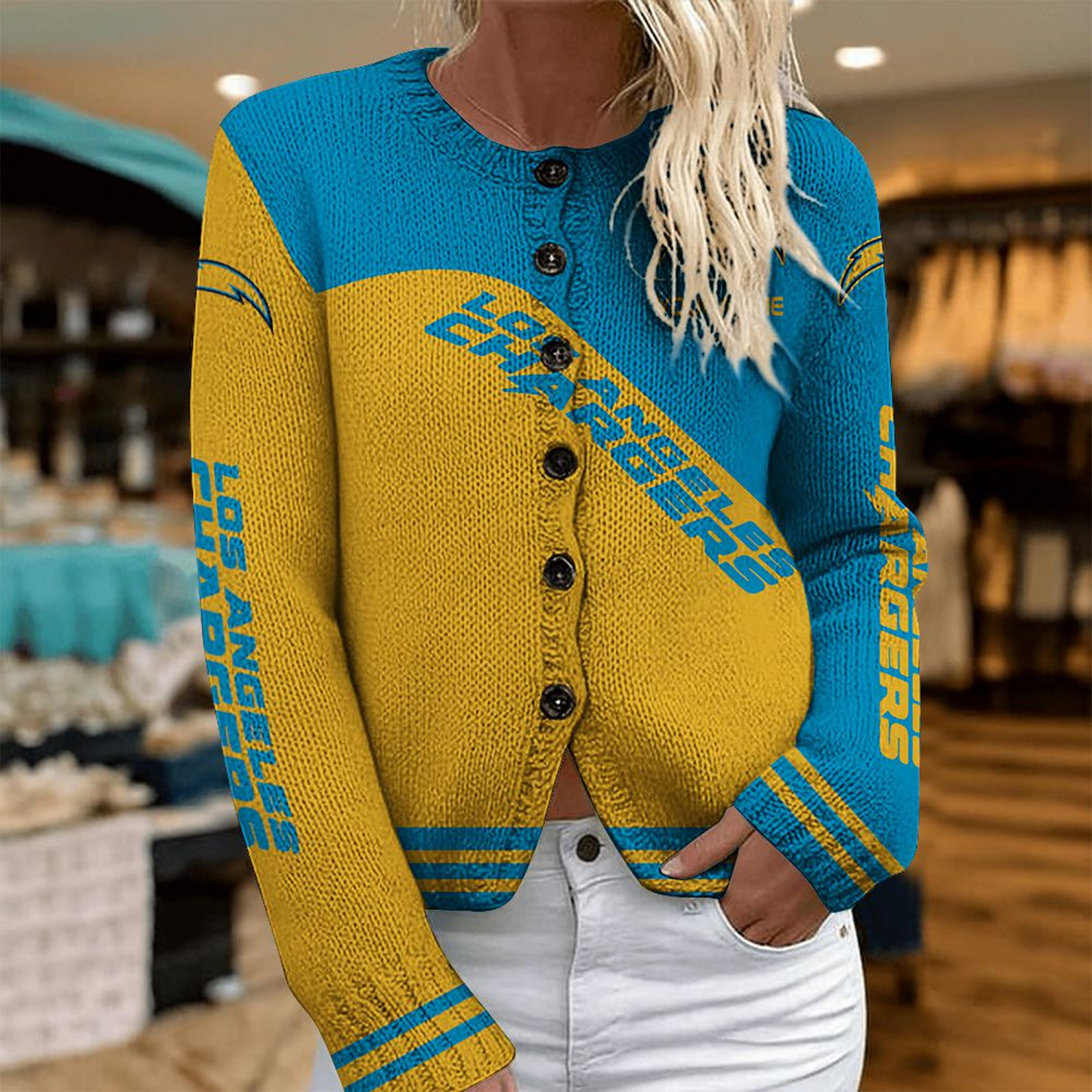 LAC x NFL Knitted Cardigan DATND TANTD