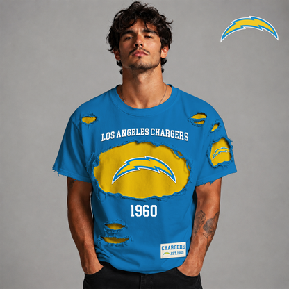 LAC x NFL LUXURY CREW-Neck T-Shirt FOR SUMMER HOLIDAY  180626