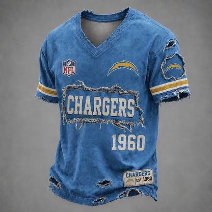 LAC x NFL LUXURY V-Neck T-Shirt 3005 DatND DVT