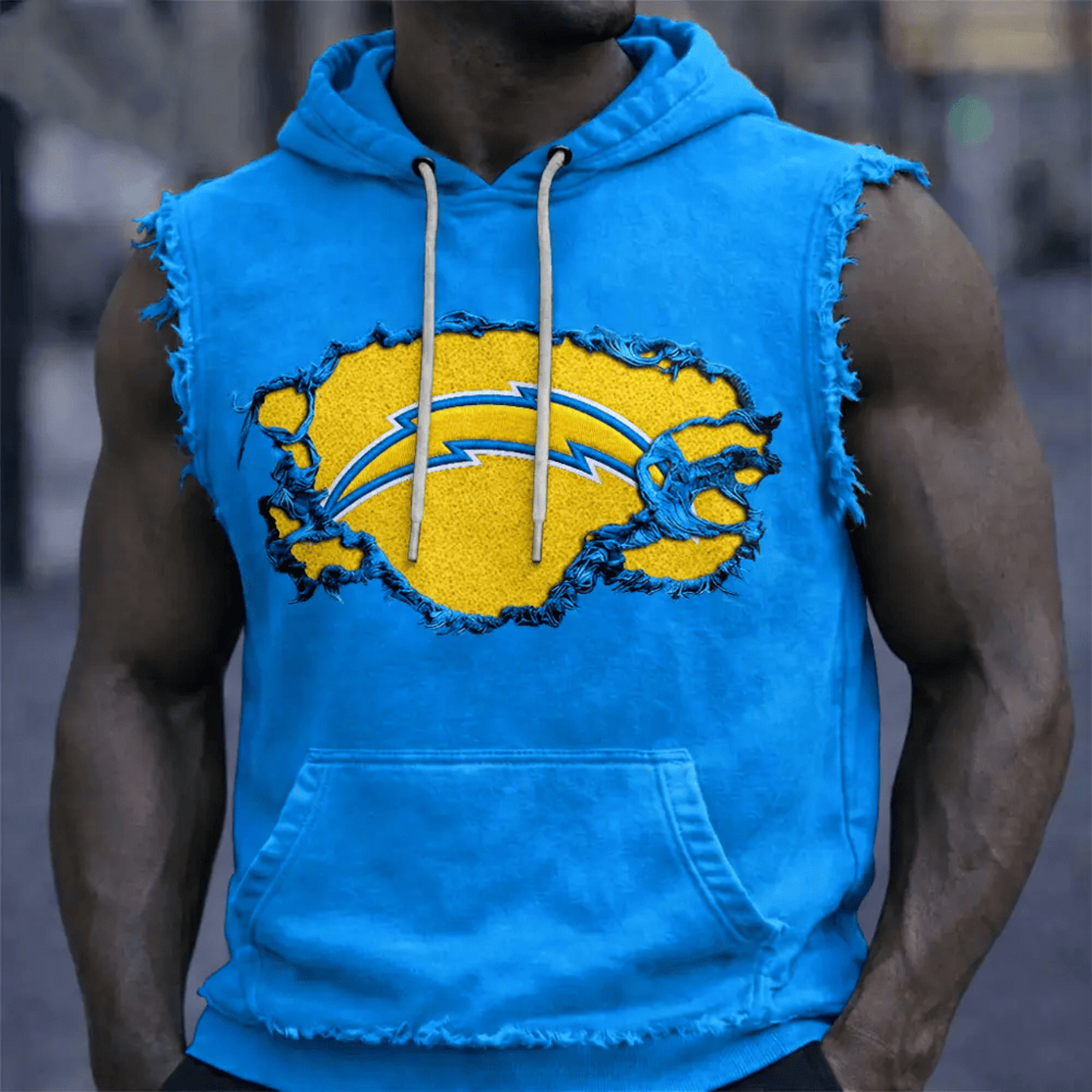LAC x NFL Menƒ??s Sleeveless Hoodie Tank DATND TANTD 280526