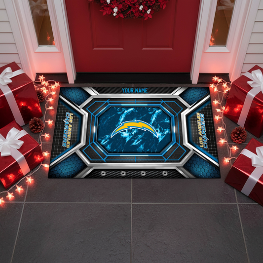 LAC x NFL Personalized Sport Doormat, Gifts For Christmas DDT NTL