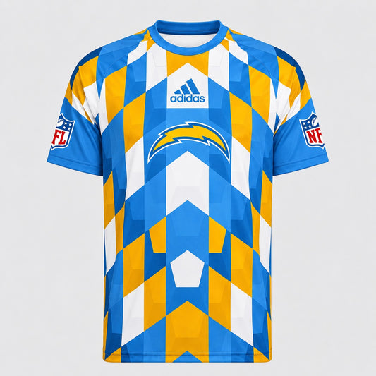 LAC x NFL Premium Geometric Fan Performance T-Shirt