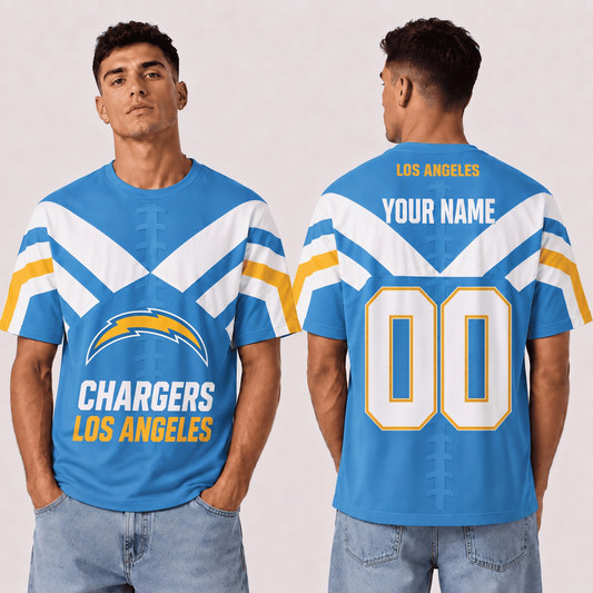 LAC x NFL Premium T-Shirt 3D Personalized Gift For Fan
