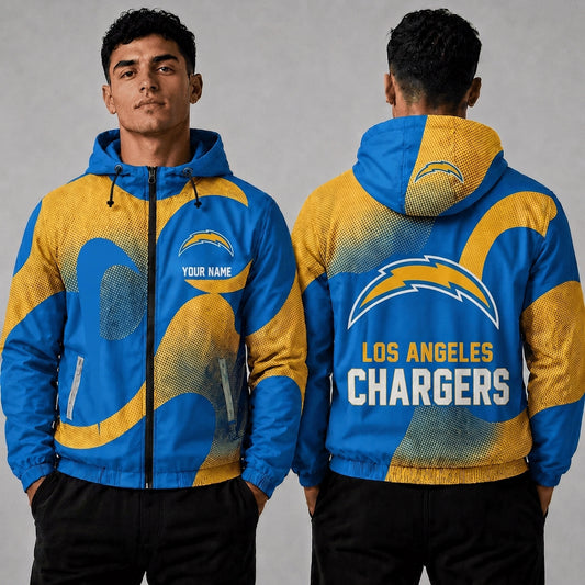 LAC x NFL Premium Windbreaker Jacket Personalized Gift For Fan