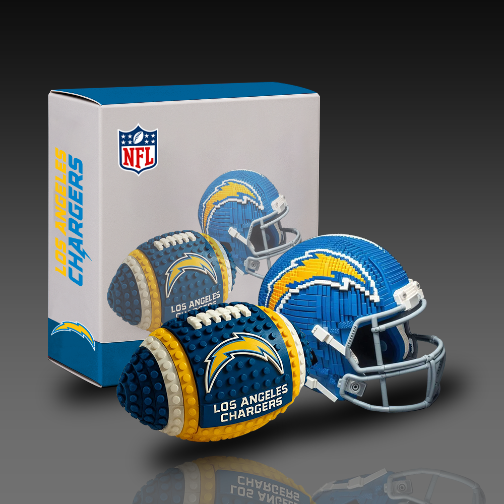 LAC x NFL Team Ball & Helmets Building Block Football Set DDT CTND