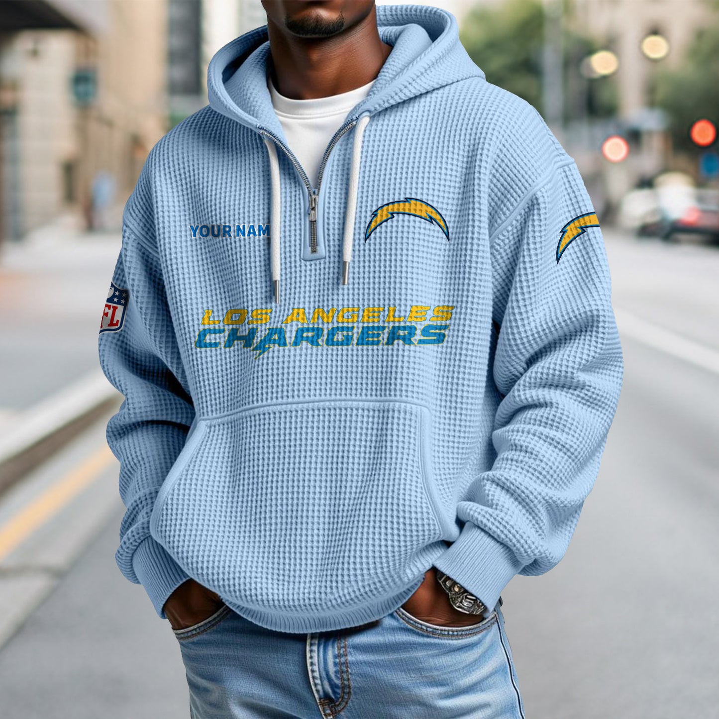 LAC x NFL Waffle Hoodie DatND DVT