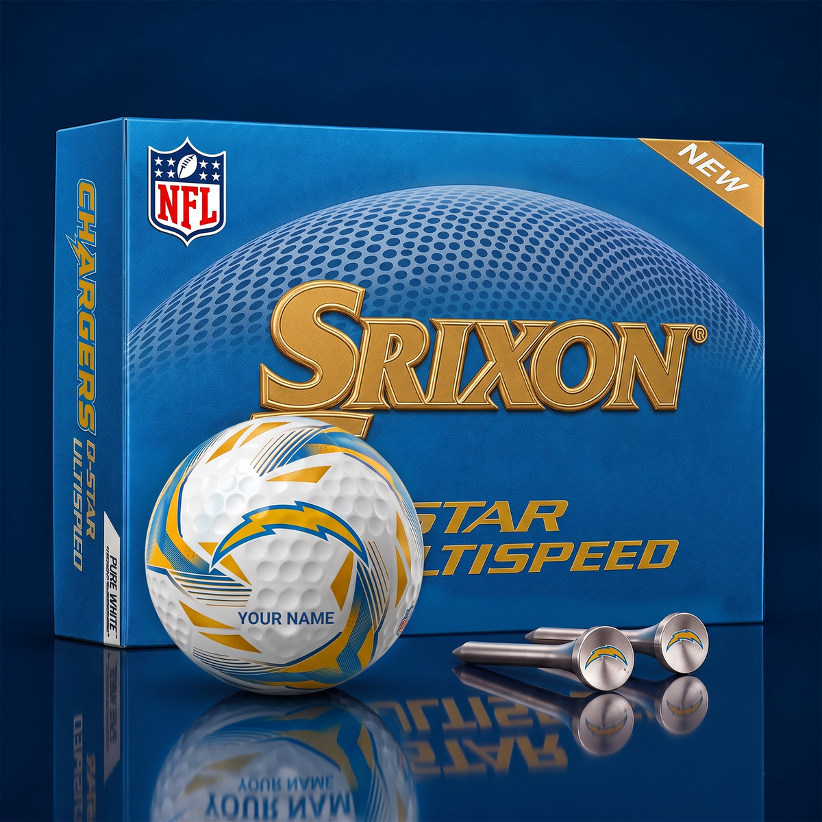 LAC_NFL Football Fan Signature Golf Ball Set – Personalized Edition