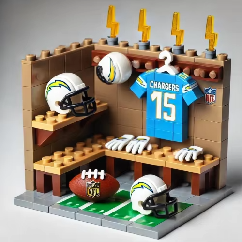 NFL Teams Custom Building Blocks Creative Peripheral Gift Model Toy Mini Changing Room Professional Football League Teams DDT CTND