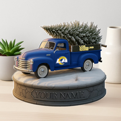 LAR Custom NFL Christmas Acrylic Block Plaque Decor DatND DVT