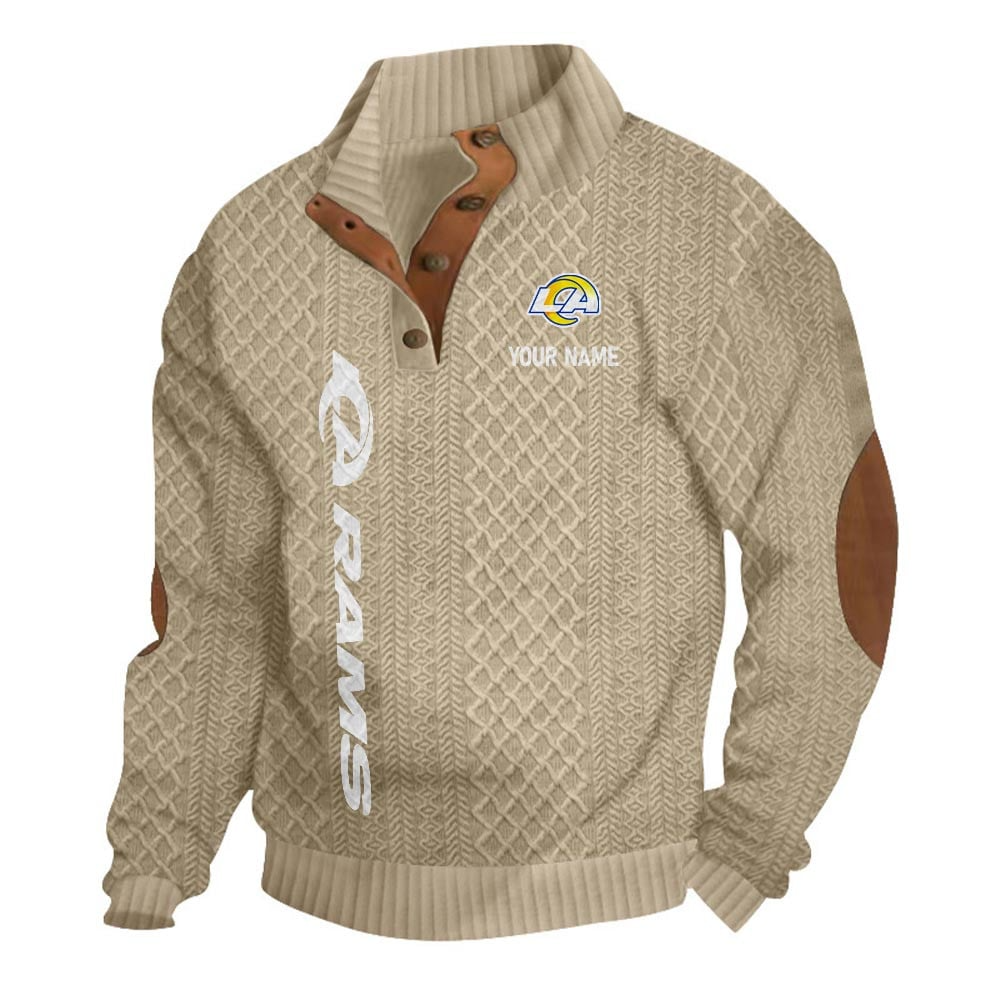 LAR NFL Basic Knitted Stand Collar Sweatshirt DDT CTND
