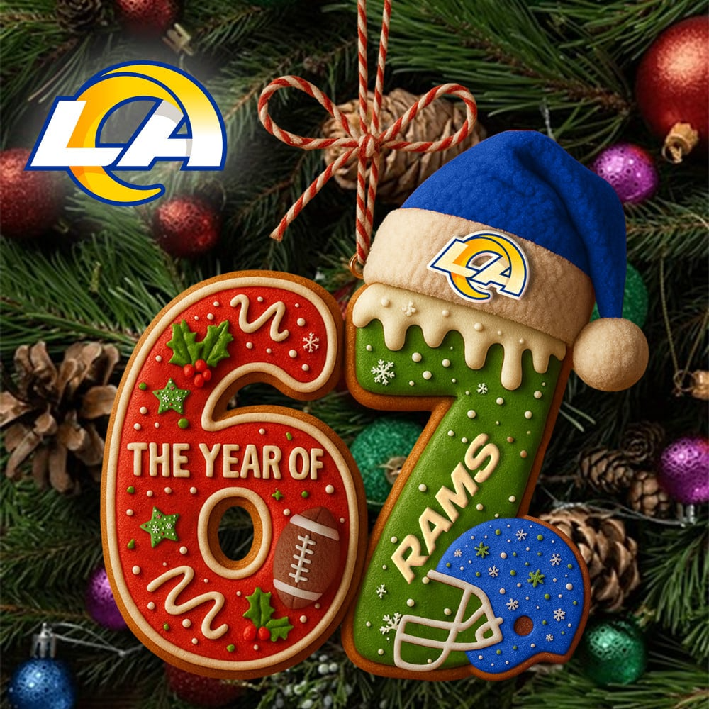 LAR Premium NFL 67 Hanging Ornament DDT NTL