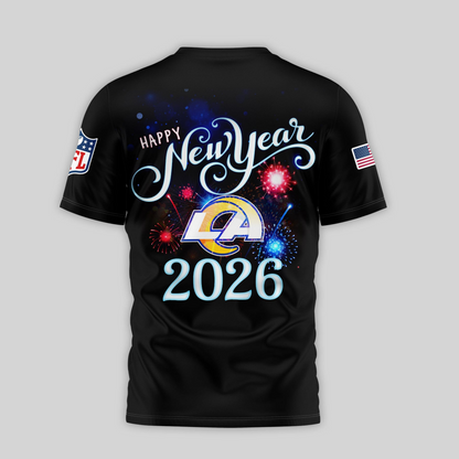 LAR Premium NFL Happy New Year 2026 3D Shirt DDT 291125 NTL 1