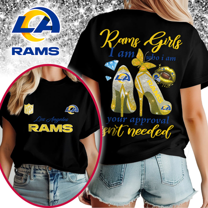 LAR Premium NFL I Am Who I Am Glitter 3D Apparel DDT 211025 NTL